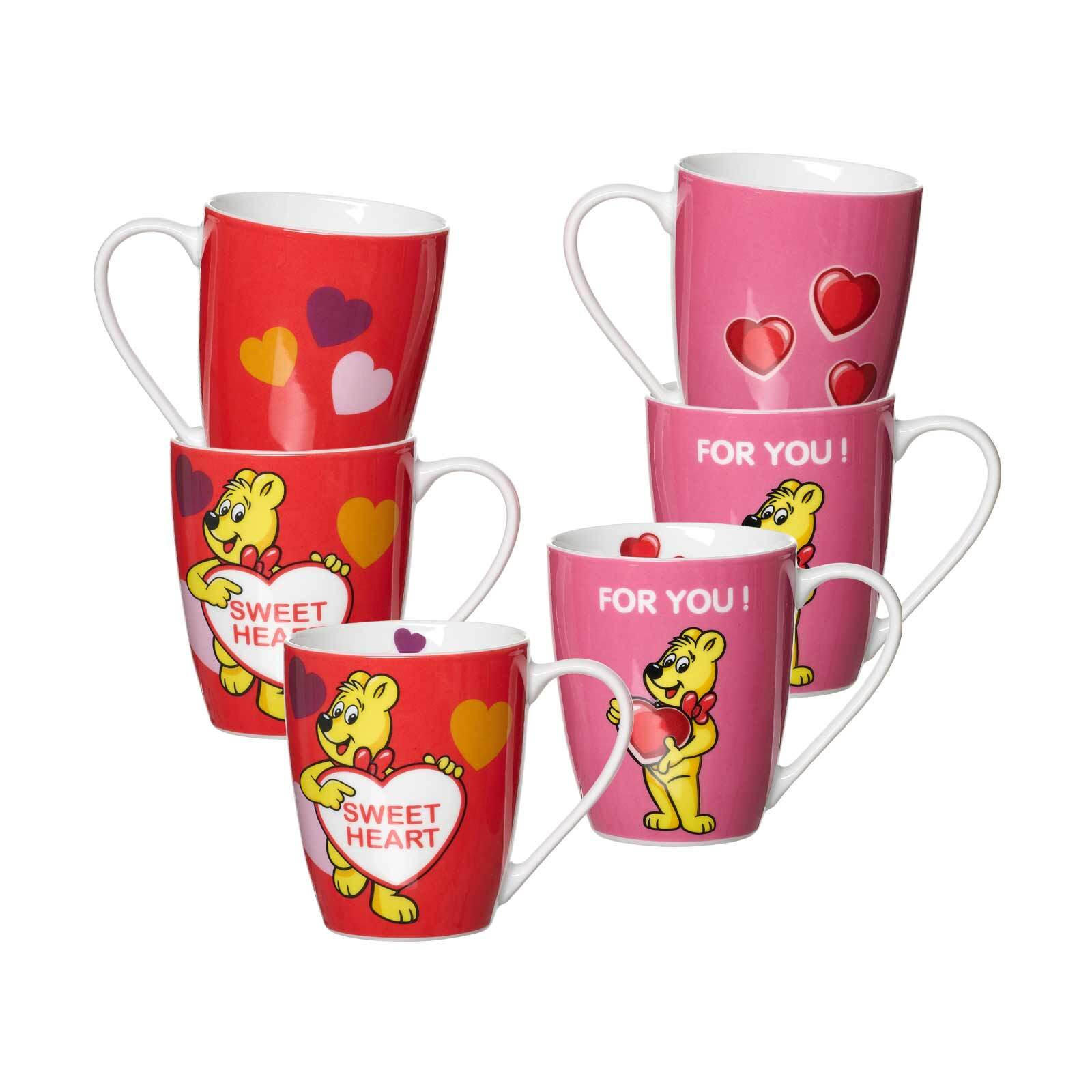 BECHER SWEET HEART Haribo bunt 360 ml 6er Set - Multicolor, Keramik (0.36L) - Ritzenhoff Breker