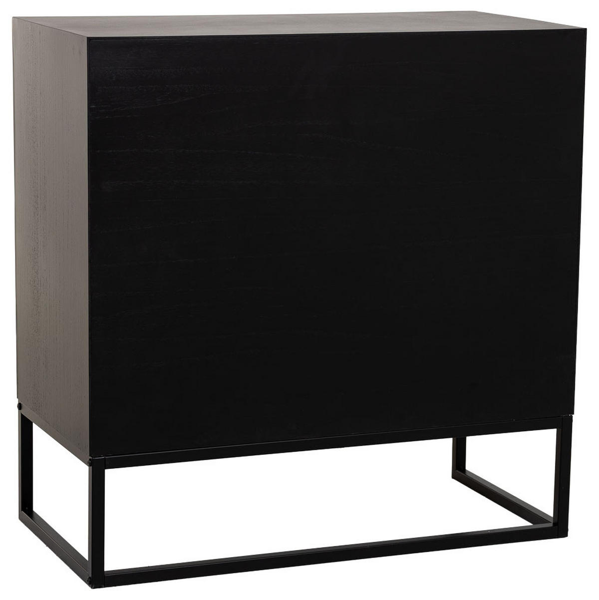 KOMMODE mit 4 schubladen aus holz und metall 80x39x81 cm - Braun, Holz (80/81/39cm) - Wanderlust