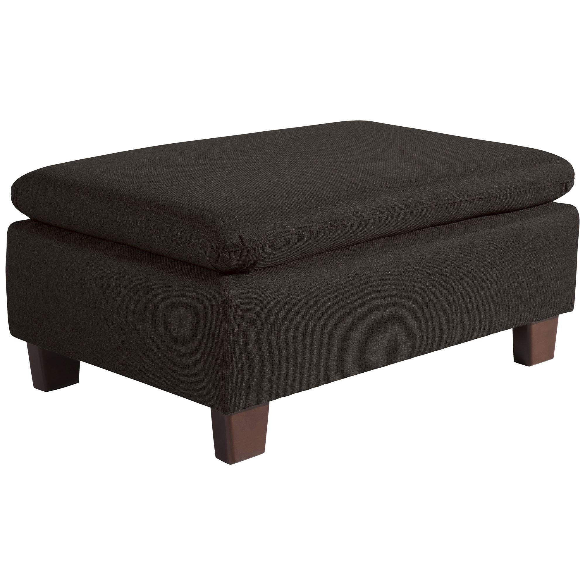 58aufmkessel Polsterhocker Mokka 90x43x60 cm