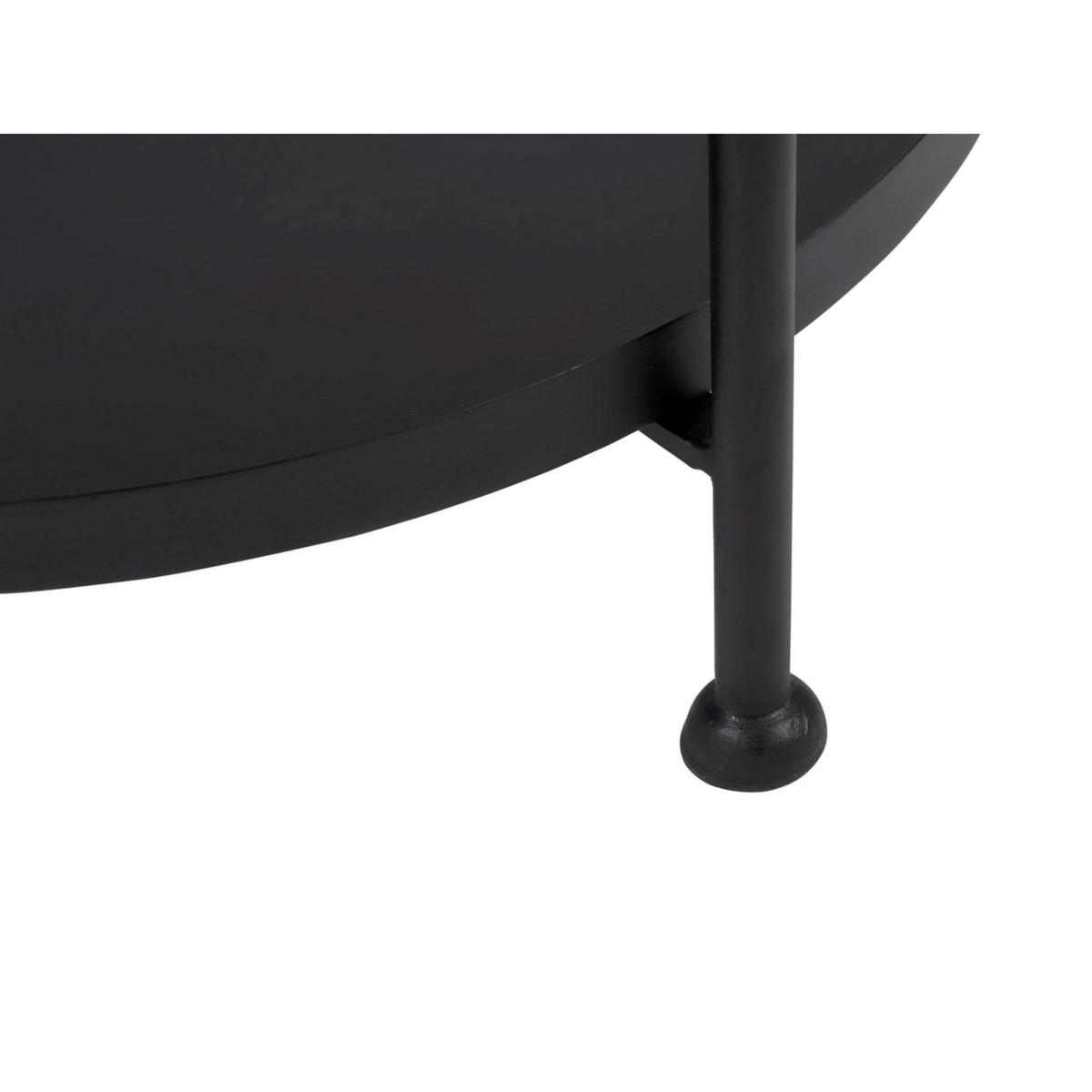 BEISTELLTISCH Tray Schwarz 39/39/55 cm - Schwarz, Holz (39/39/55cm) - Leitmotiv