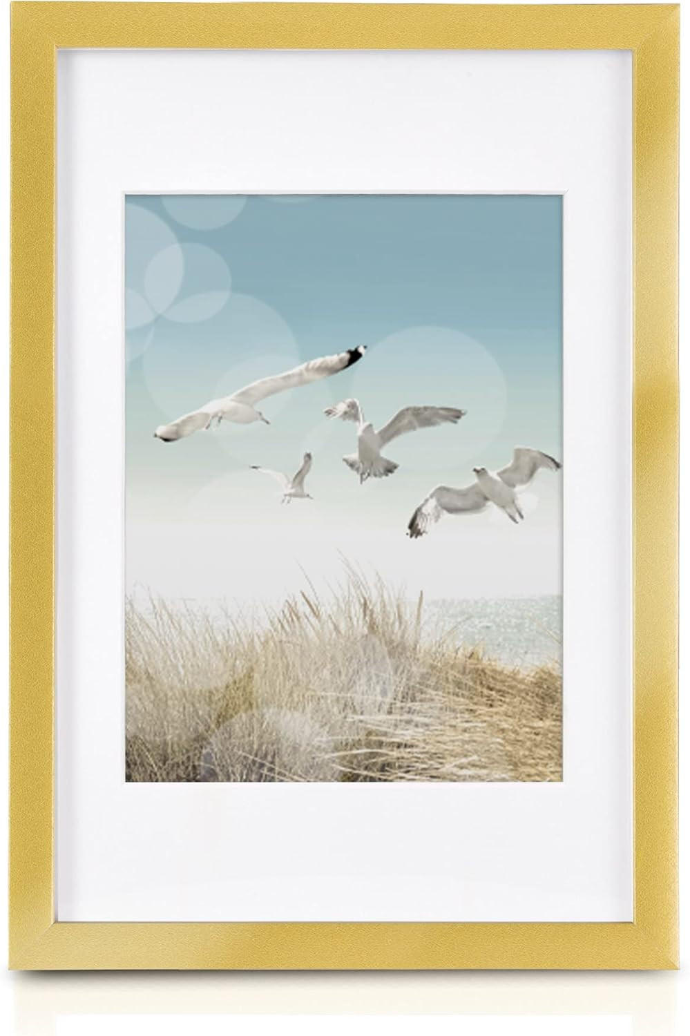 BILDERRAHMEN Ocean Holz Gold 12tlg - Goldfarben, Holz (24/21/24cm) - BoMoe