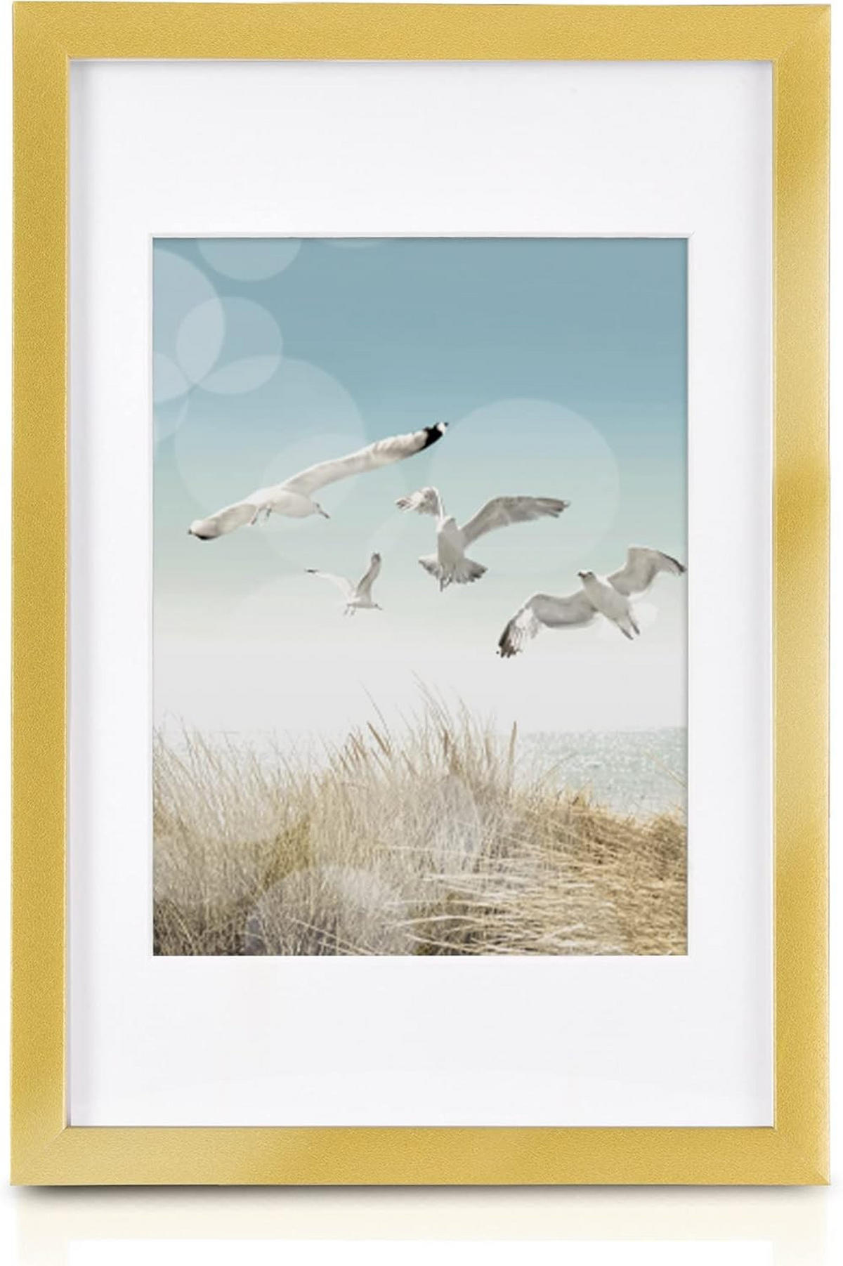 BILDERRAHMEN Ocean Holz Gold 12tlg - Goldfarben, Holz (24/21/24cm) - BoMoe