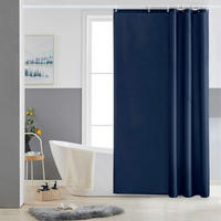 DUSCHVORHANG Textil Dunkelblau 120 x 180 cm - Dunkelblau, Textil (120/180cm)