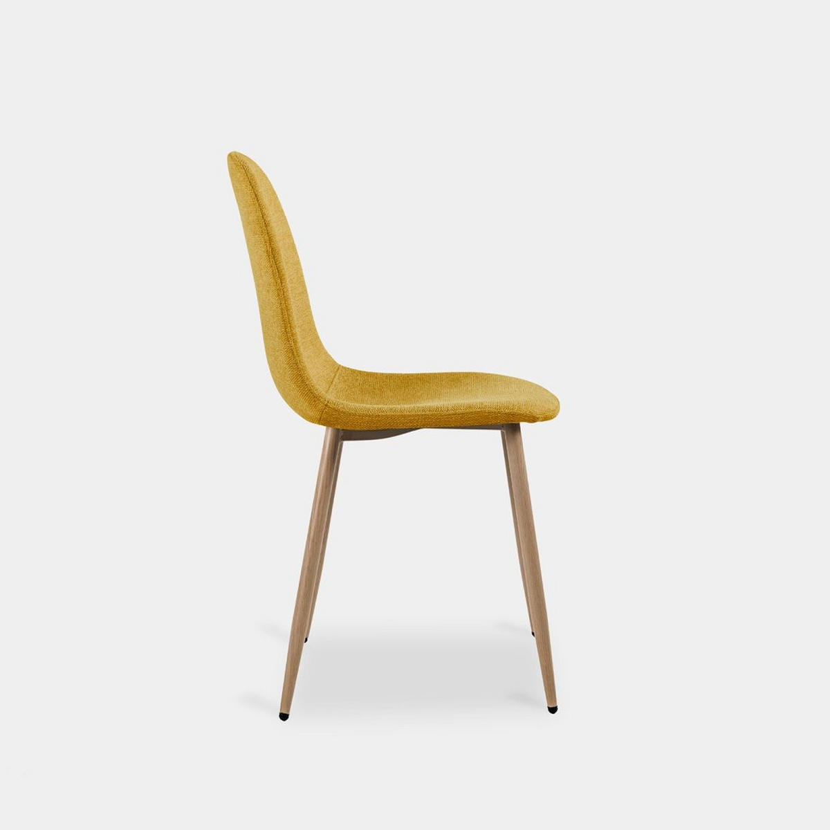 ESSZIMMERSTUHL Ellis Senf / Gelb 43 cm x 87 cm - Dunkelgelb, Textil (43/87/54cm) - Klast Home