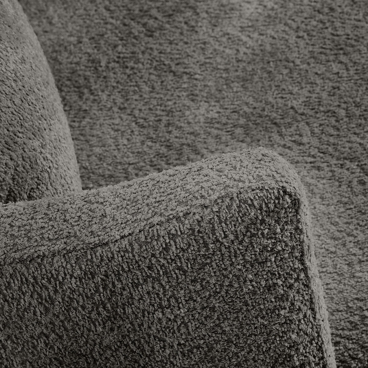 XXL-SESSEL - Anthrazit/Schwarz, Textil/Metall (95/77/95cm) - home24