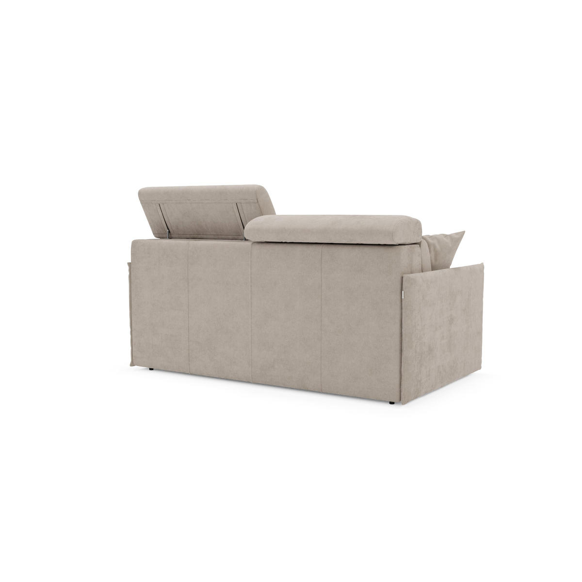 LINEARSOFA Miryam - Graubraun, Metall (189/83/98cm) - Divani.store