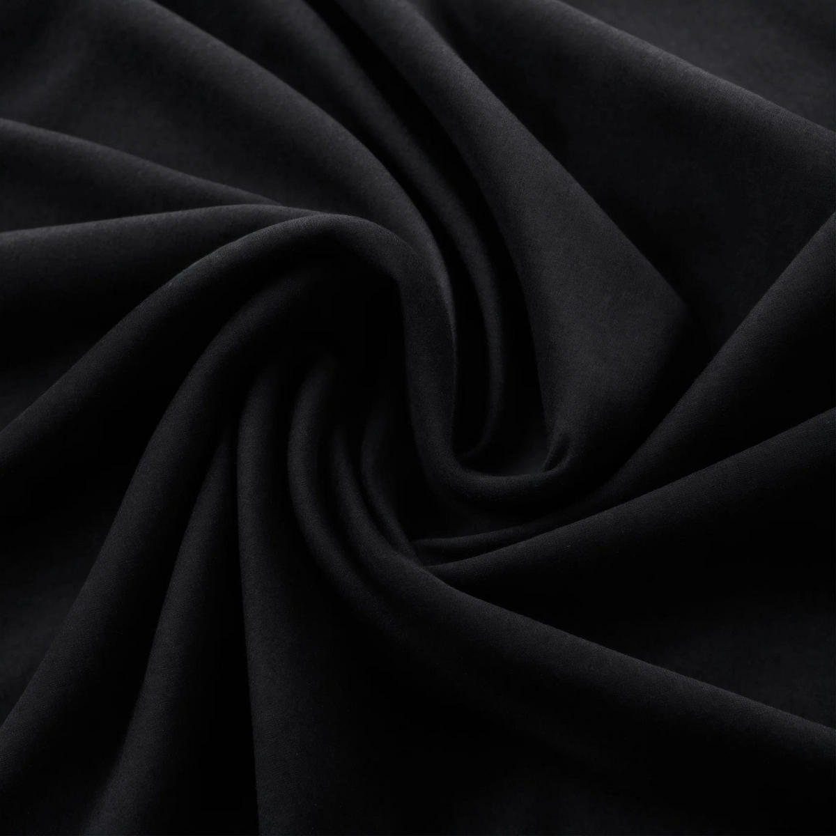 BETTWÄSCHE Biber 135x200 Schwarz Uni Flanell Winter Bettbezug - Made in Germany - Schwarz, Textil (135/200cm) - Carpe Sonno