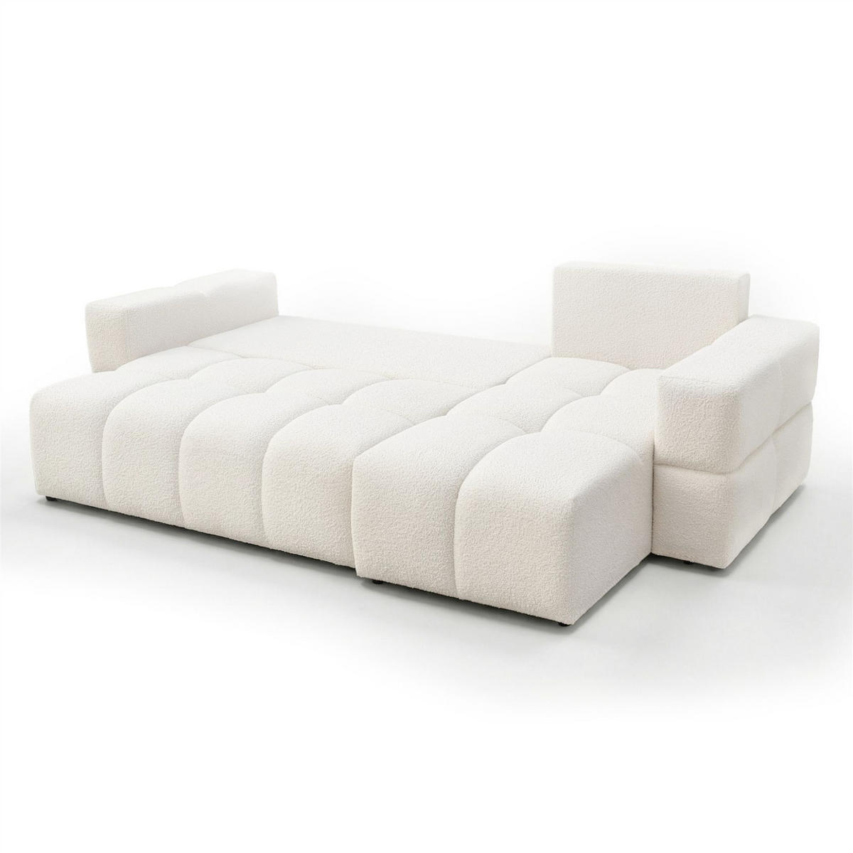 ECKSOFA Denise Mit Schlaffunktion - Grau, Holzwerkstoff/Textil (148/250cm) - Fun Möbel