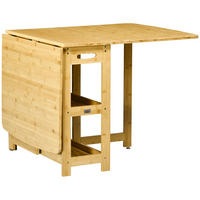ESSTISCH klappbar, Bambus, Naturholz - Naturfarben, Naturmaterialien (149.5/80/73.5cm) - HOMCOM