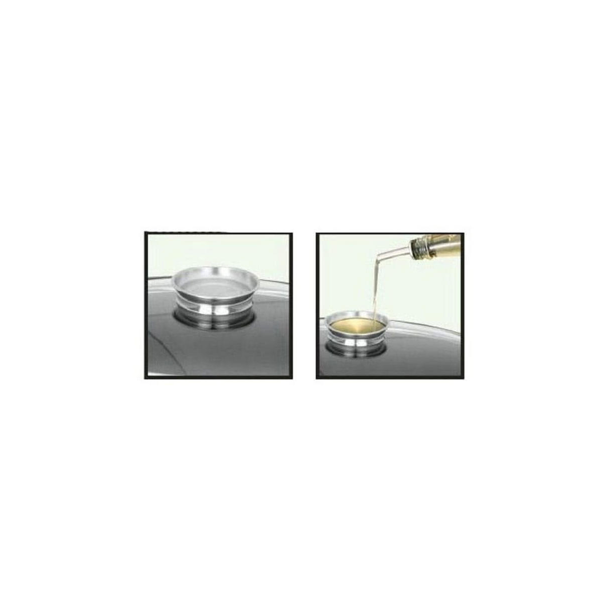 TOPF Grau 20/20/9 cm KB7528 - Grau, Metall (20cm) - Klausberg 