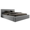 POLSTERBETT mit Bettkasten Salby 200x200 cm, Graphit - Graphitfarben, Textil (200/200cm) - Meblito