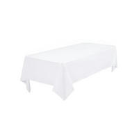 TISCHDECKE Polyester Weiß 153 x 260 cm - Weiß, Textil (260/153/1.5cm)