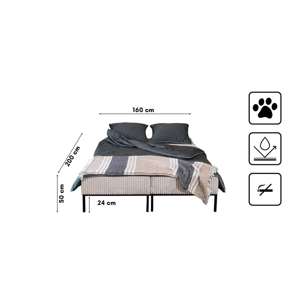 Thumbnail - Kaiser Möbel Sofa, Beige, Textil, einzeln stellbar,Rechteckig, 240x87x103 cm, Wohnzimmer, Sofas & Couches, Schlafsofas