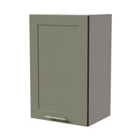 HÄNGESCHRANK Oslo W2/45 Weiß / Reed Green Matt 45 / 32,5 / 72cm - Weiß/Grün, Holz/Holzwerkstoff (45/72/32.5cm) - Feldmann-Wohnen