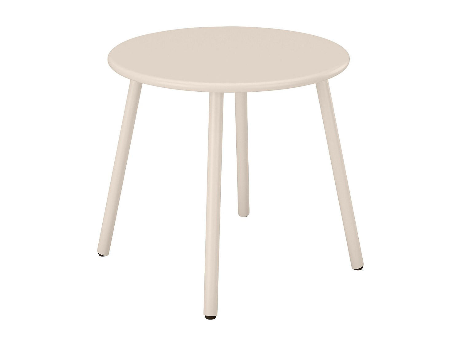 GARTENBEISTELLTISCH - 1 Person-Sitzer - Metall - Beige - - Beige, Metall (50/50/44.5cm) - Vente-Unique