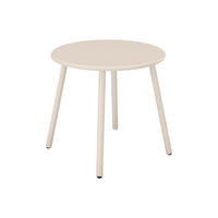 GARTENBEISTELLTISCH - 1 Person-Sitzer - Metall - Beige - - Beige, Metall (50/50/44.5cm) - Vente-Unique
