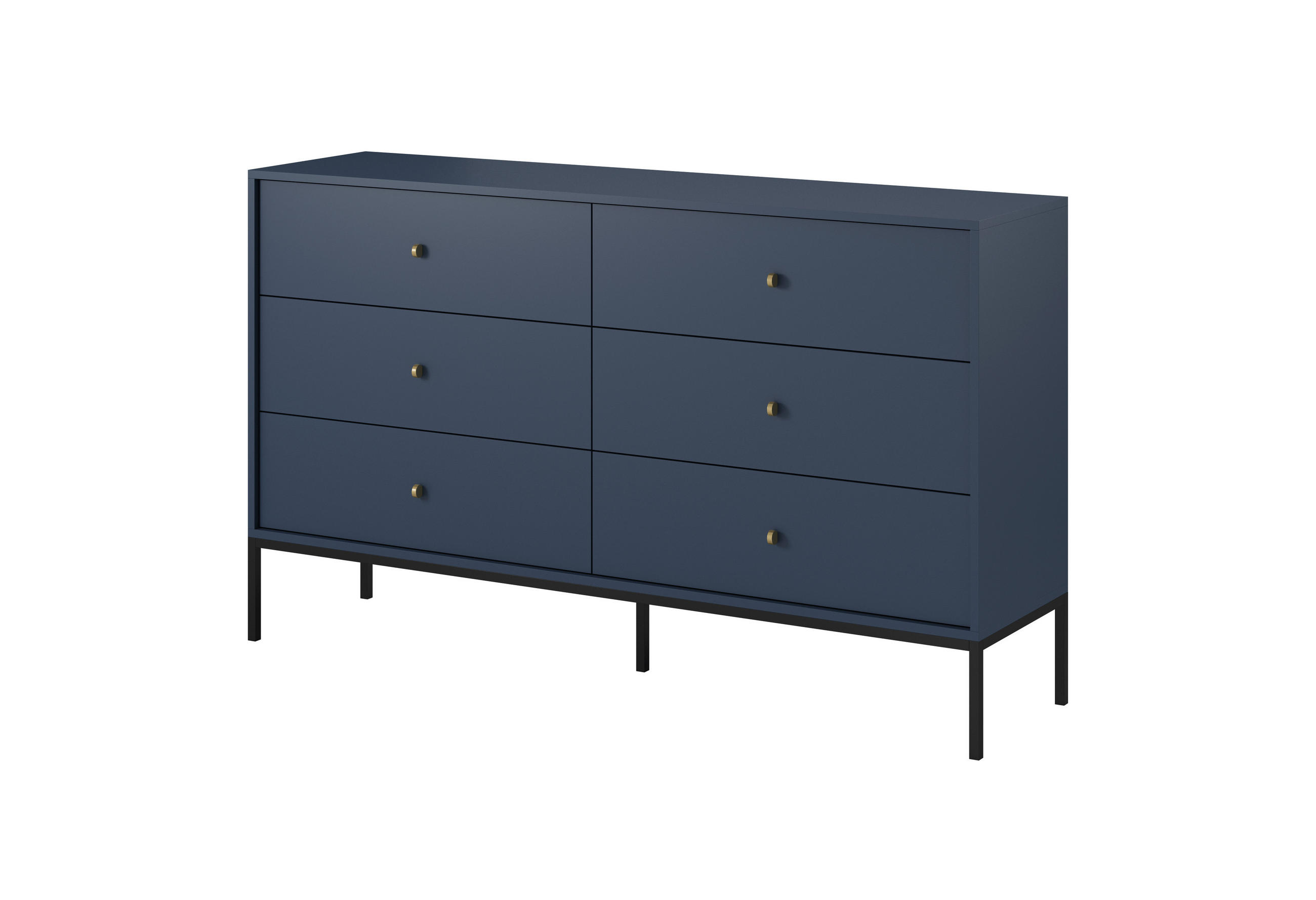 3XE Living Kommode, Blau 154x83x39 cm