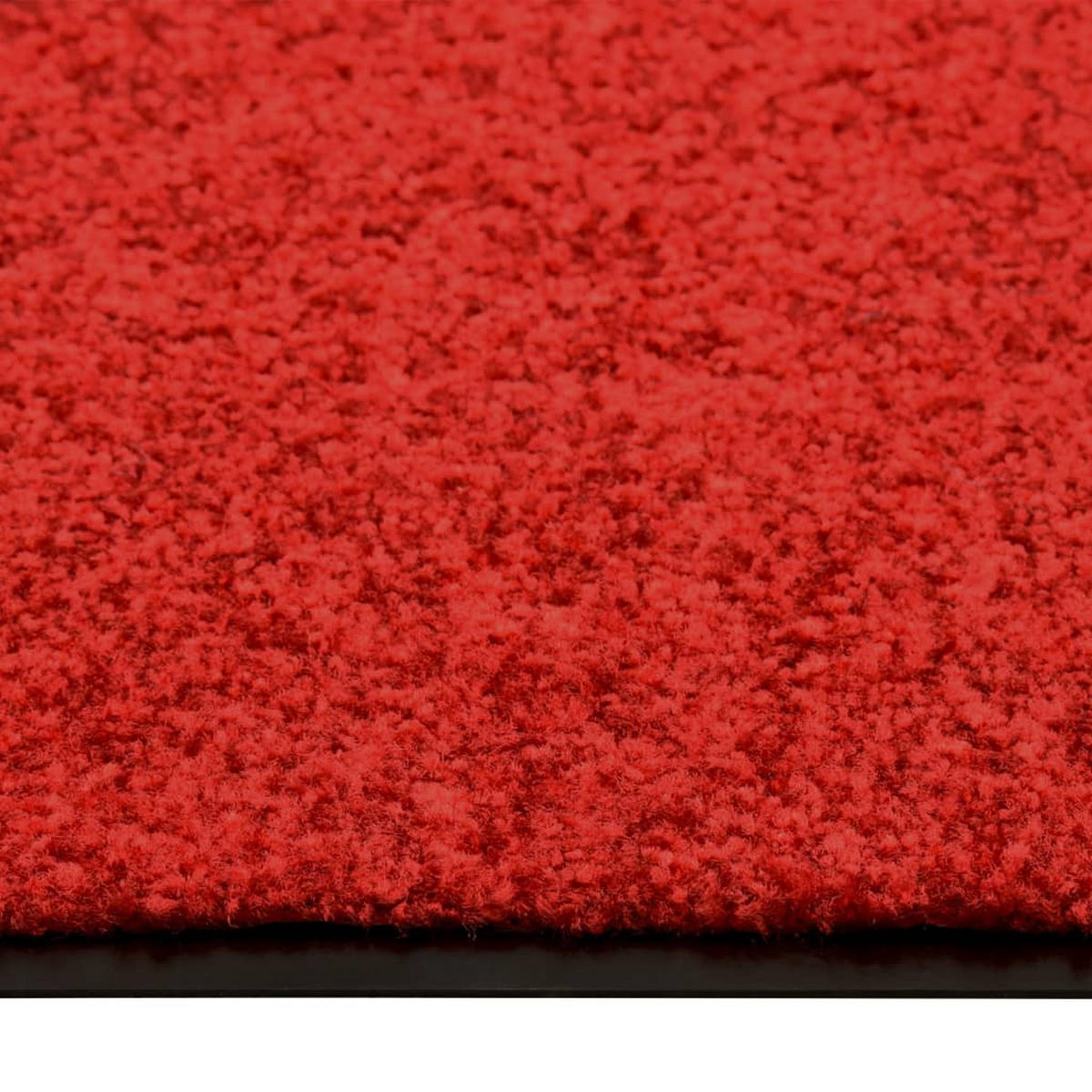 FUSSMATTE Waschbar Rot 60/180 Cm - Rot, Textil (60/180cm) - vidaXL