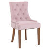 ESSZIMMERSTUHL Aboli Samt, antik-hell Pink - Hellbraun/Rosa, Holz/Textil (55/92/58cm) - TPFLiving