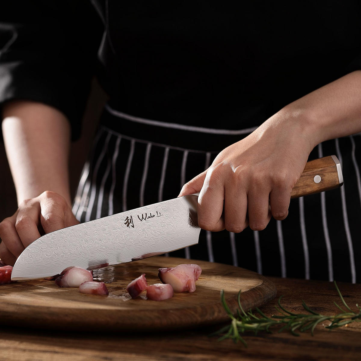 SANTOKUMESSER 18 cm - Braun, Metall (31cm) - Wakoli