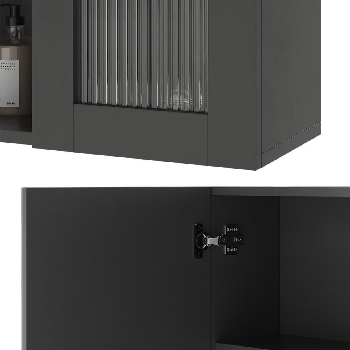 MALTE Šedá - šedá, kompozitní dřevo (60/50/20cm) - Vicco