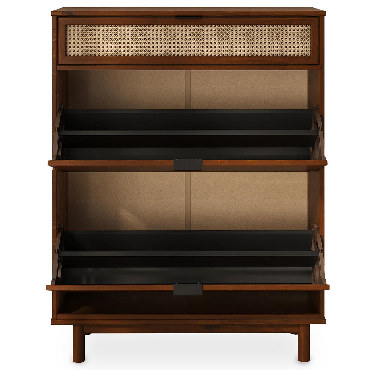 SCHUHKIPPER JONTE Kastanie - Kastanienfarben, Holz (88/113/30cm) - IDIMEX