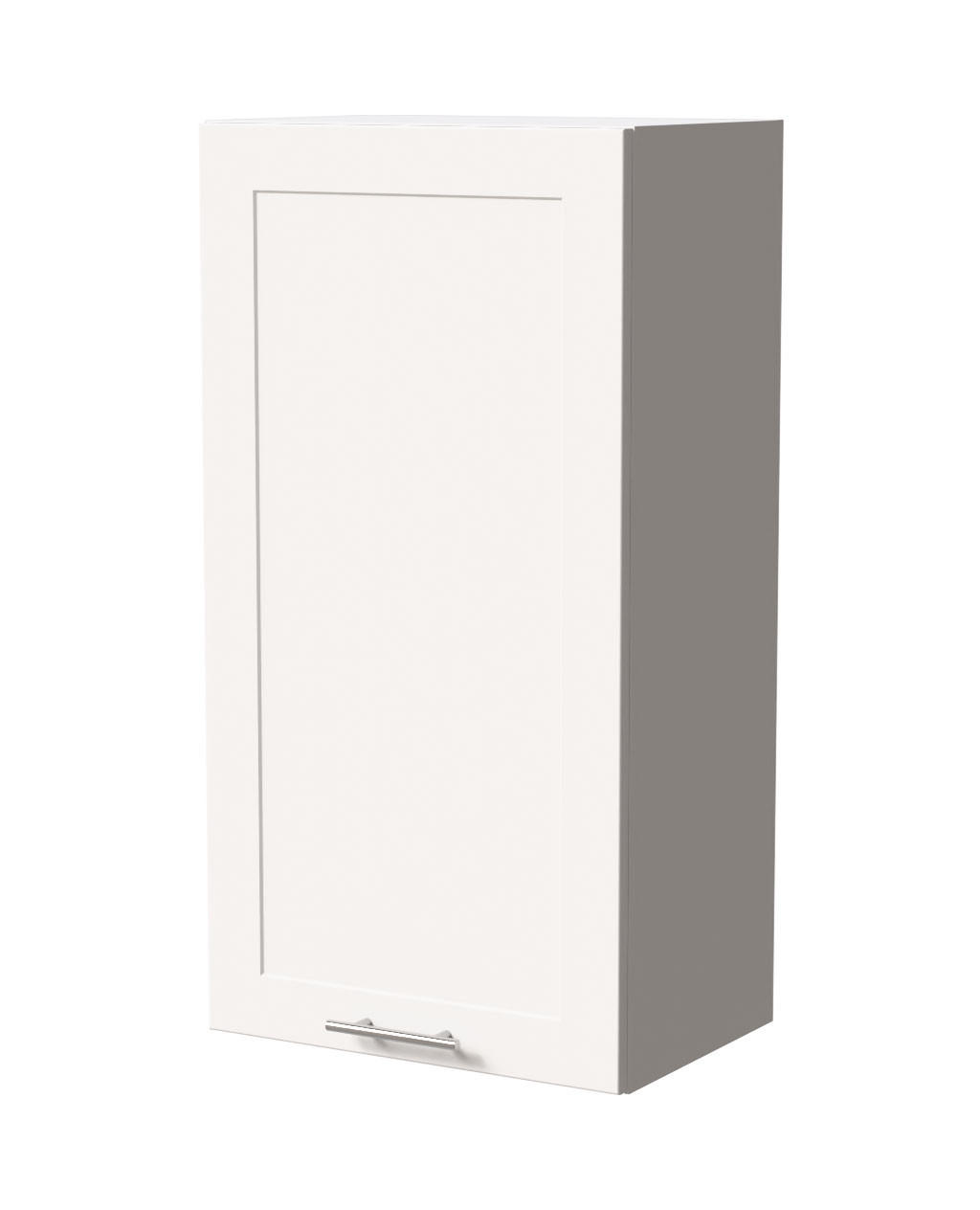 HÄNGESCHRANK Oslo W4/50 Weiß / Weiß Matt 50 / 32,5 / 96cm - Weiß, Holz/Holzwerkstoff (50/96/32.5cm) - Feldmann-Wohnen