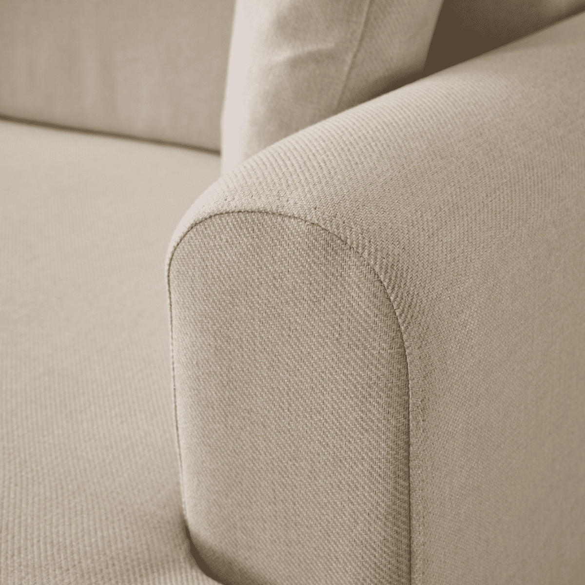 ECKSOFA mit schlaffunktion und rechtsseitiger récamiere aus stoff - mane 246/160/85 cm - Creme, Textil (160/246cm) - Calicosy