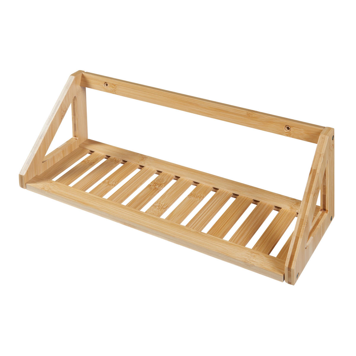 WANDREGAL-SET 2 TLG. Gjerdrum - Naturfarben, Naturmaterialen (15/15/43cm) - [en.casa]