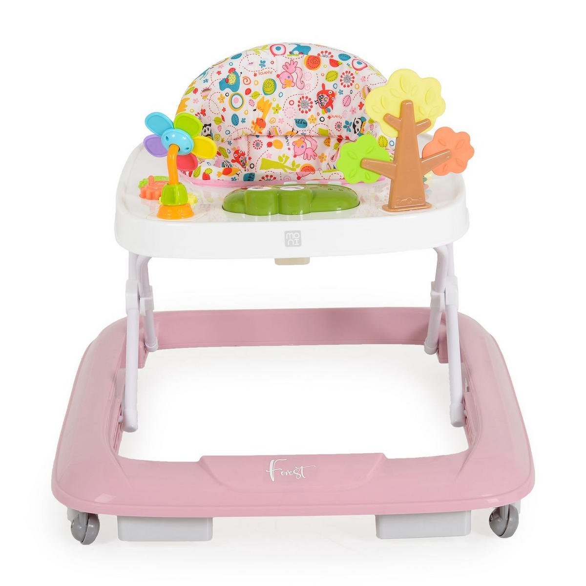 LAUFLERNHILFE Forest Lieder rosa Lichter Spielcenter Räder faltbar Stopper 12 kg - Rosa, Kunststoff (62/58/70cm) - Moni