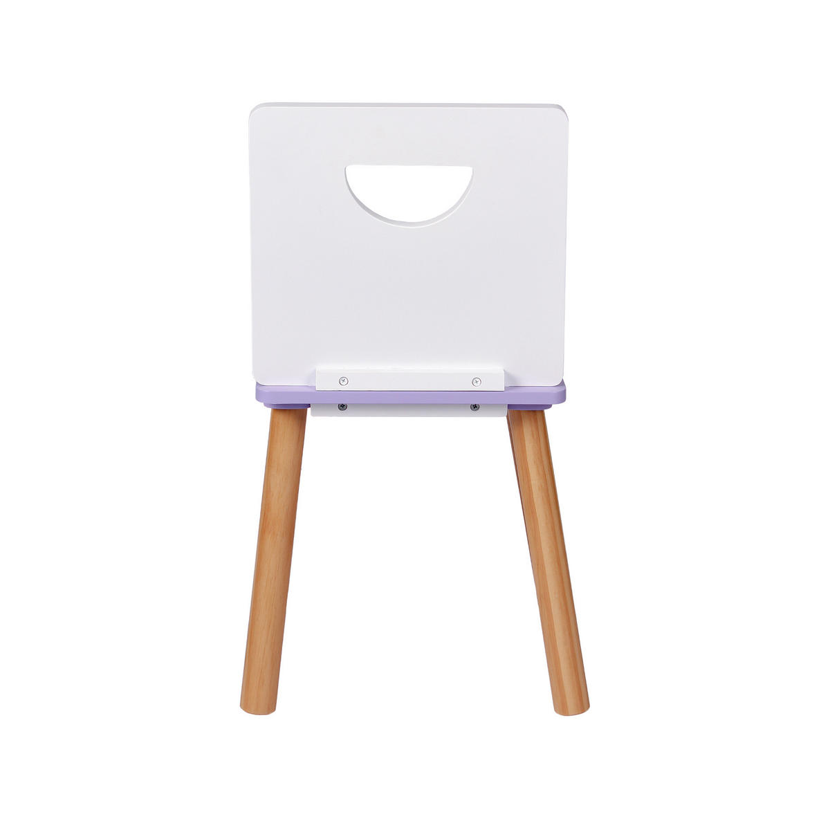 KINDERSTÜHLE Weiß Lila 33/35/60 - Weiß, Holz (33/60/35cm) - Mobili Rebecca