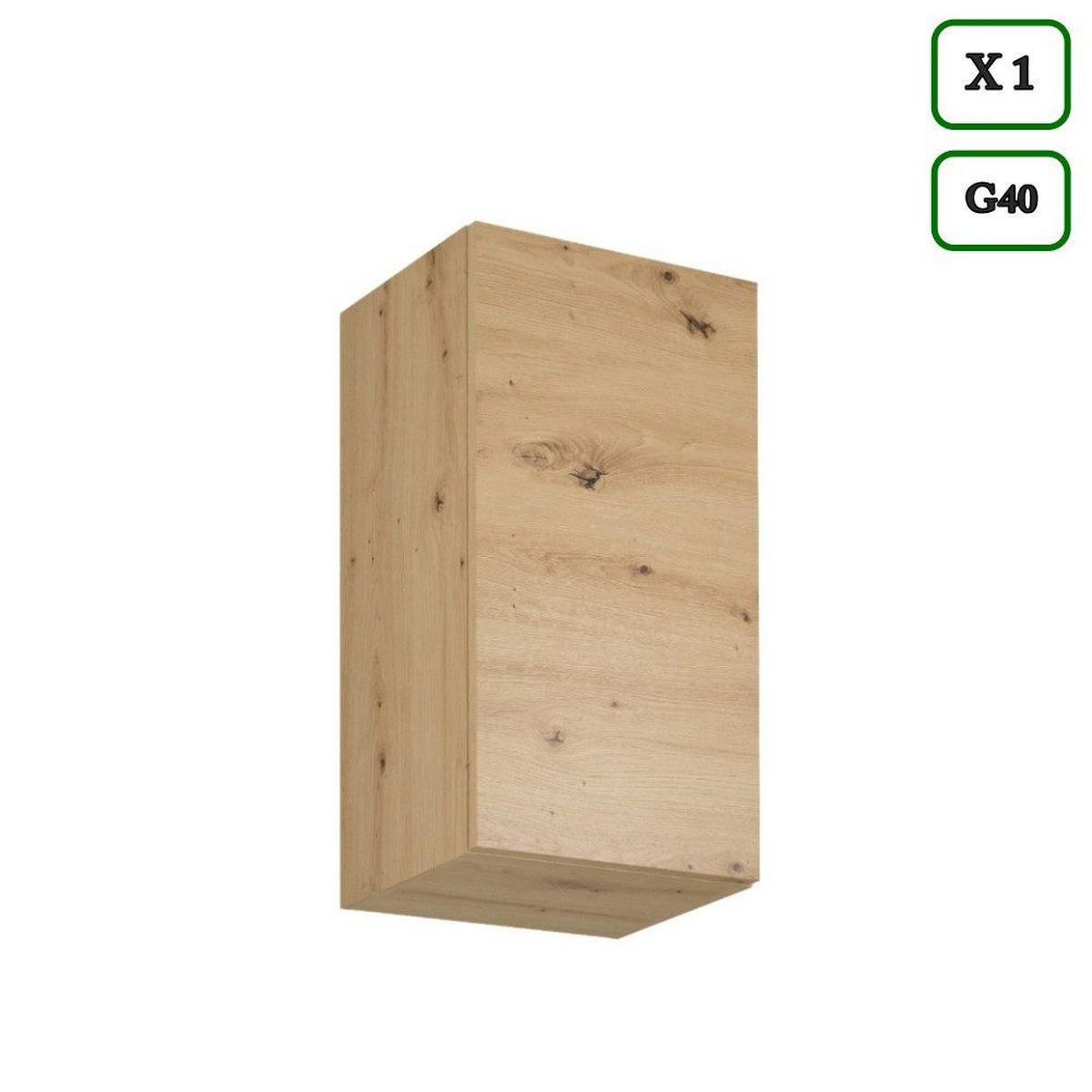 KÜCHENZEILE 260 cm – LangenK97-M260 - in Artisan Eiche/Grau - Schwarz/Eiche Artisan, Holzwerkstoff/Metall (260/212/52cm)