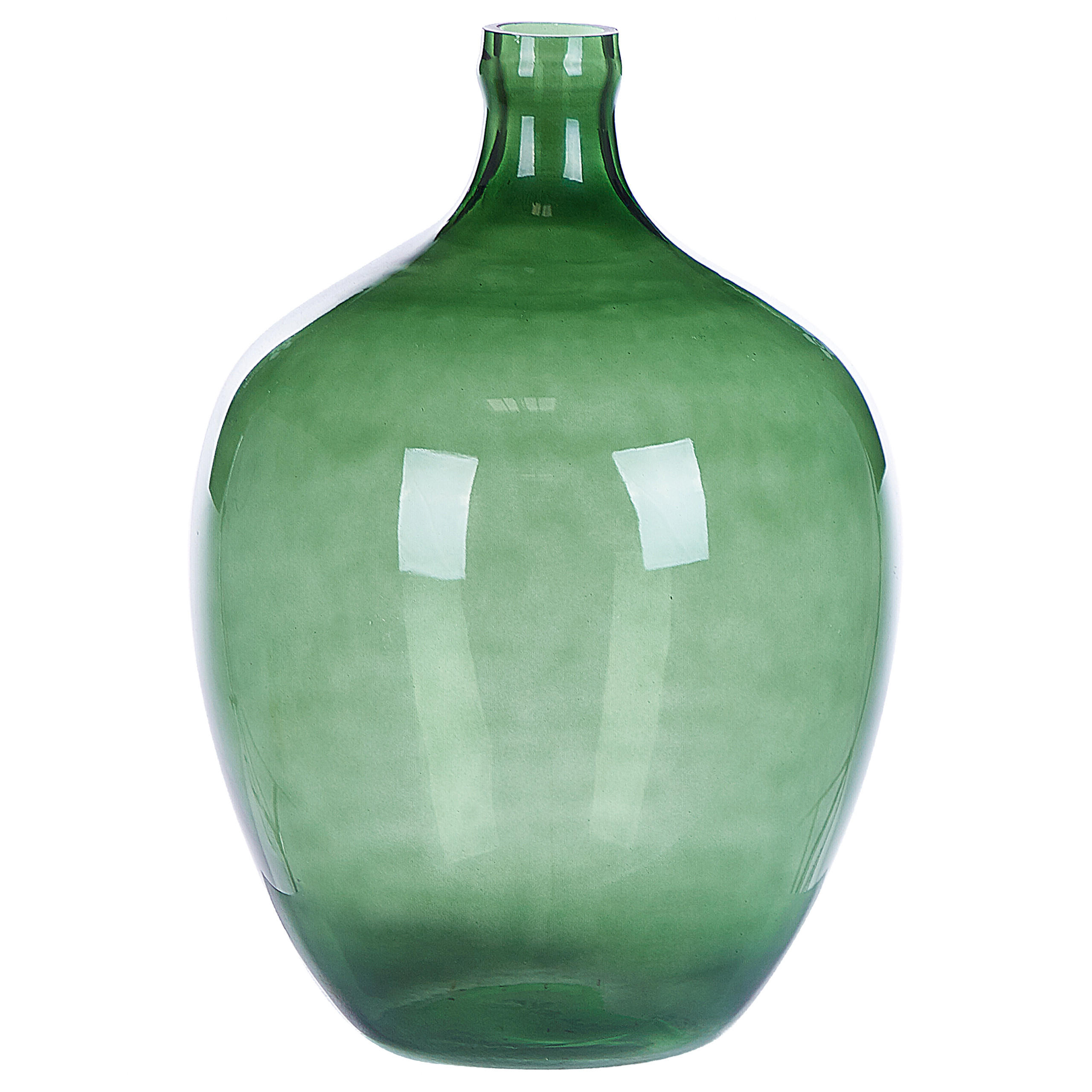 DEKOVASE Glas grün Roti - Grün, Glas (39cm) - Beliani