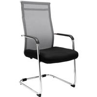 SCHWINGSTUHL Lederlook grau - Grau, Textil/Metall (54/107/65cm) - CLP