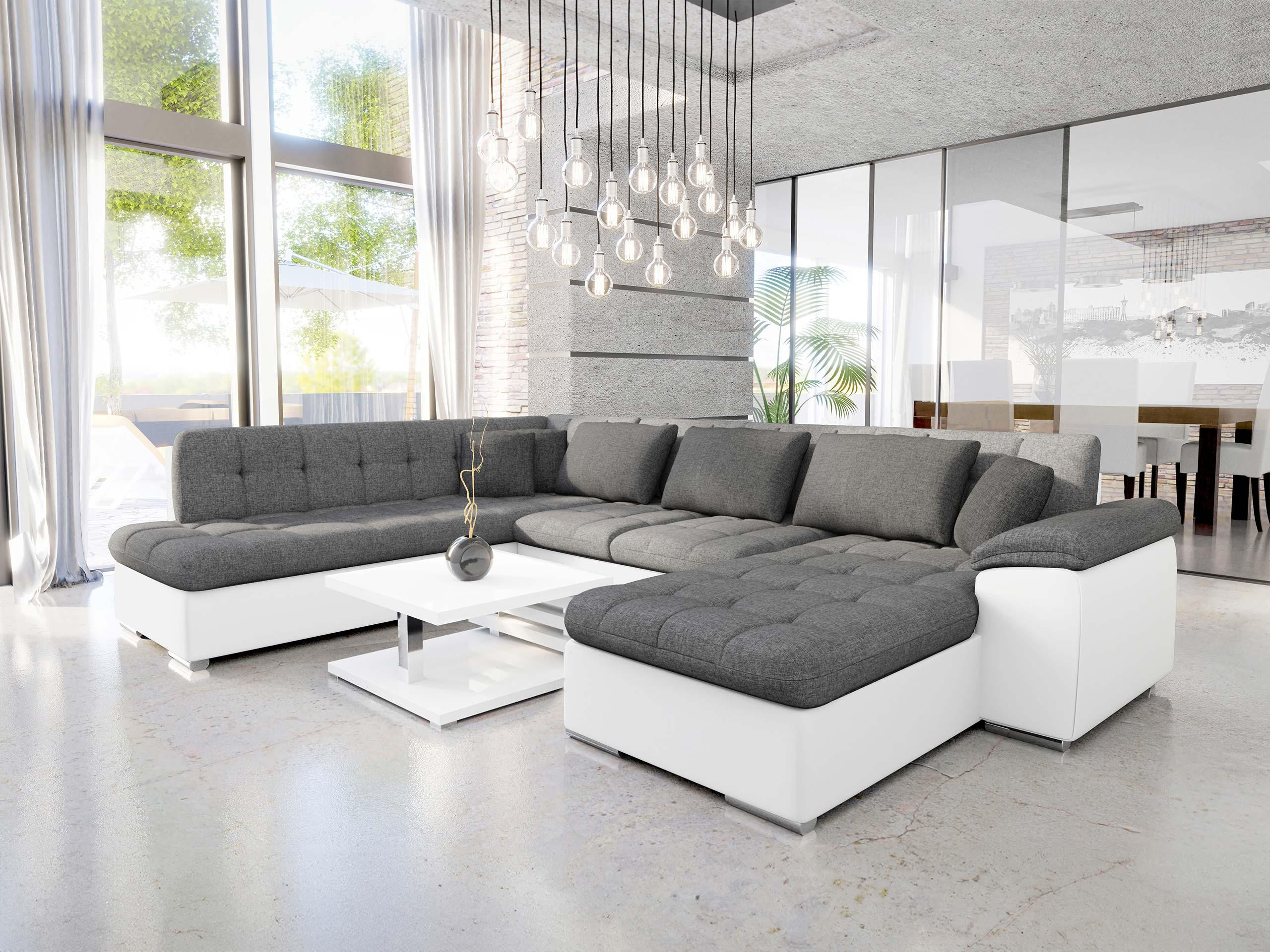 WOHNLANDSCHAFT Niko Bis Lux, Seite: Rechts - Multicolor, Holz/Textil (348/76/205cm) - MIRJAN24