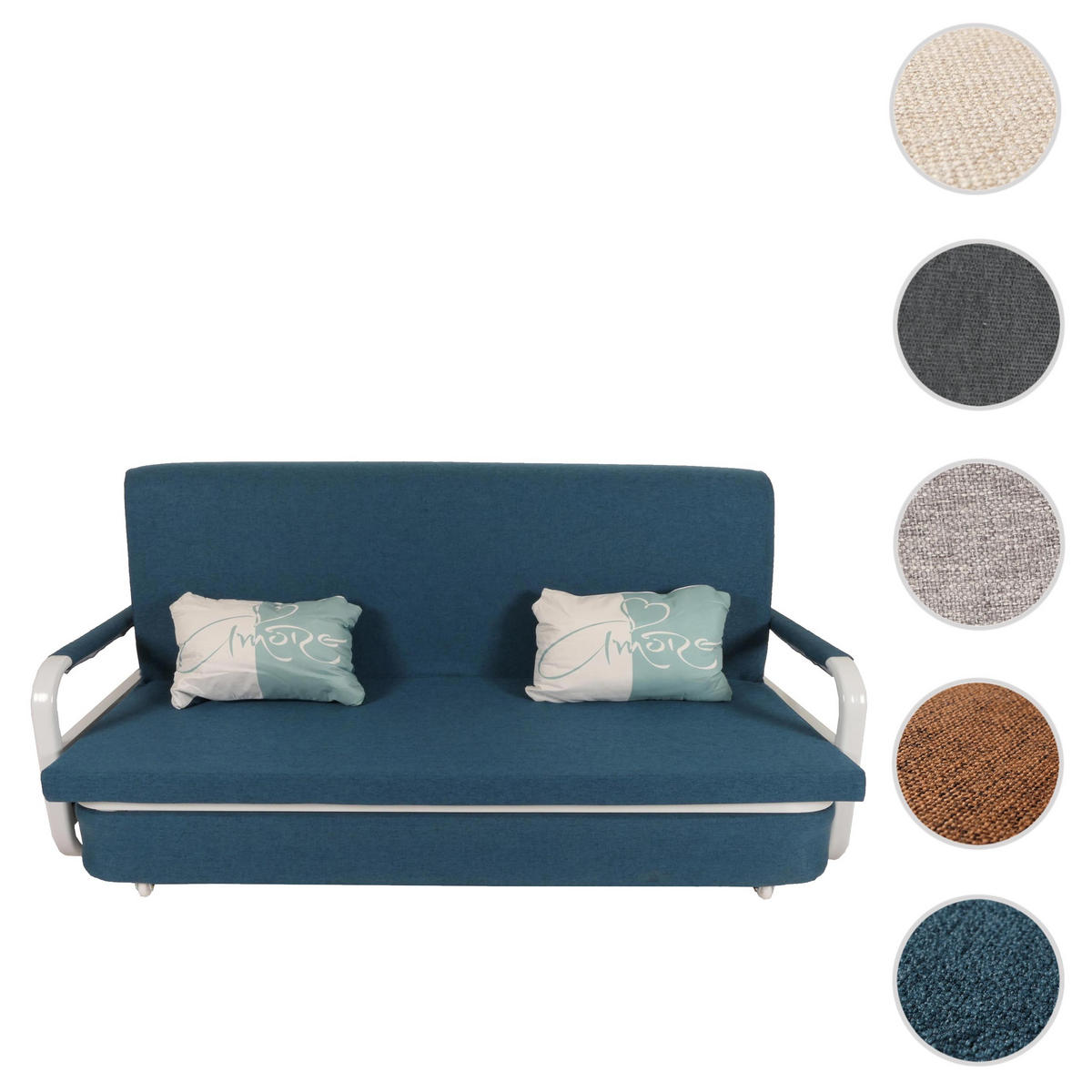 SCHLAFSOFA Blau - Blau, Textil (190/71/185cm) - MCW