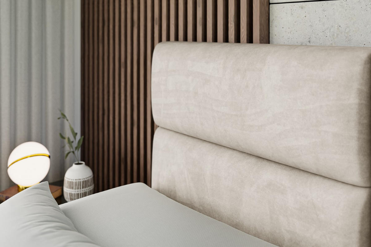 BOXSPRINGBETT elektrisch verstellbar mit 2 Matratzen H4/Taschenfederung MAYA EL 160 x 200 Creme - Creme, Holzwerkstoff (167/200cm) - ALTDECOR