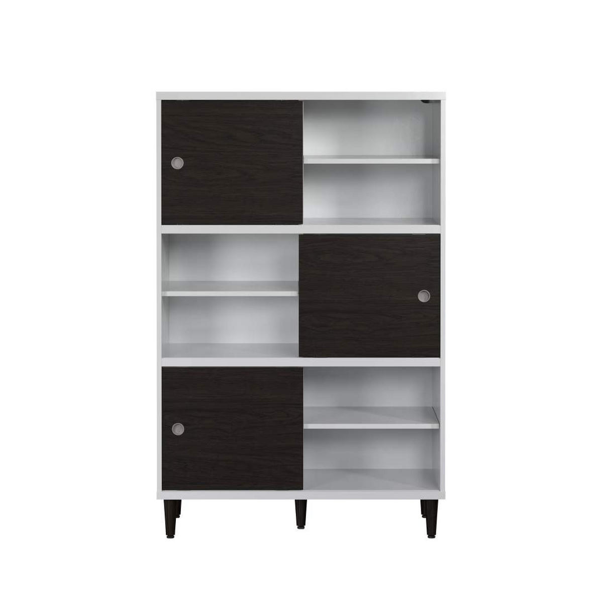 REGAL Evolution Weiß lackiert 90/38/140 cm - Weiß, Holzwerkstoff (90/140/38cm) - ebuy24