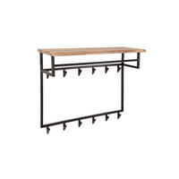 GARDEROBE NEREA Schwarz Akazie - Schwarz, Metall (100/80/33cm) - KAWOLA
