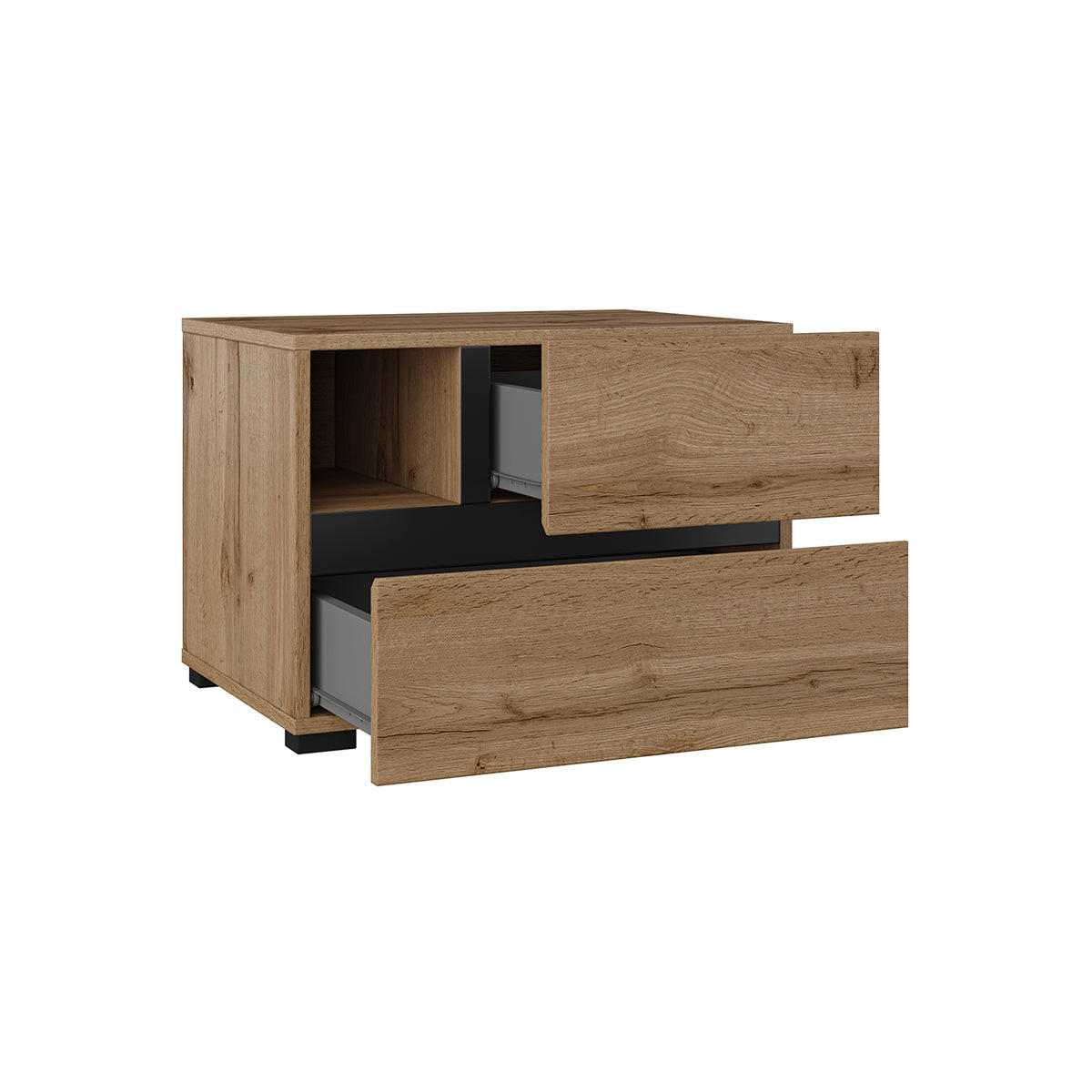 NACHTTISCH Lilia Holz - Braun, Holzwerkstoff (55/40/40cm) - Petits-meubles