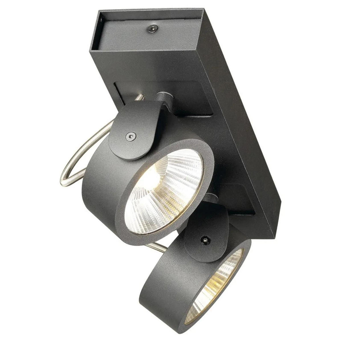 DECKENSTRAHLER Kalu - Schwarz, Metall (8.9/8.9/16cm) - SLV