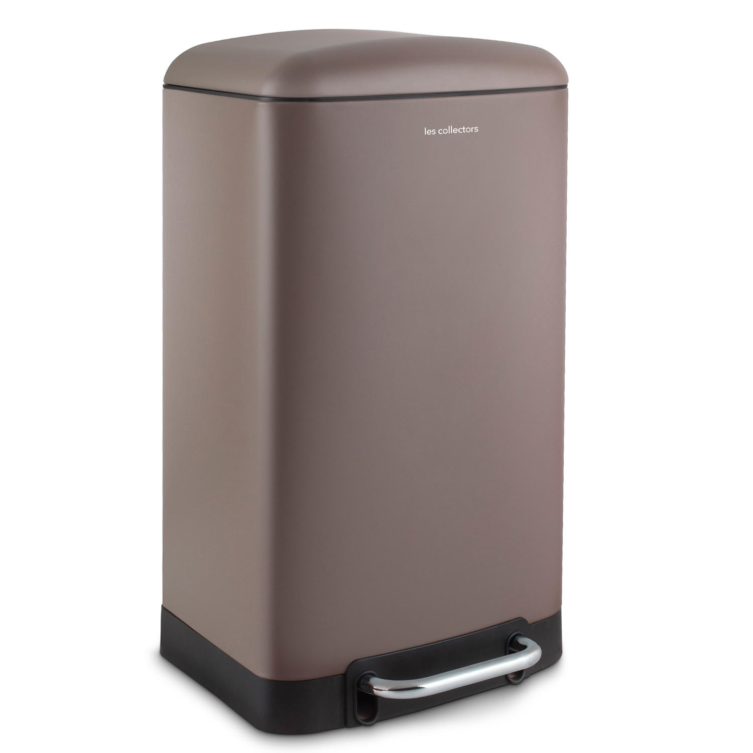 TRETMÜLLEIMER 40L - taupe edition N°883 - Taupe, Metall (37.5/67.5/35.5cm) - Les Collectors