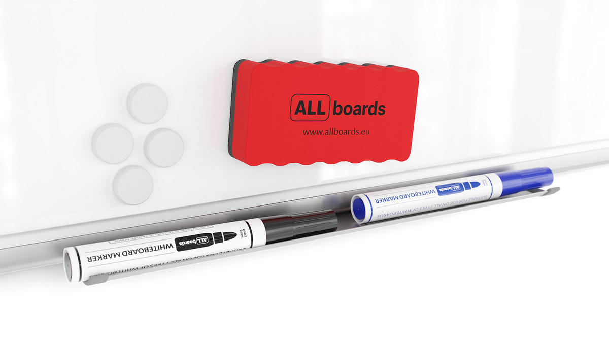 WHITEBOARD Magnetisch - PREMIUM EXPO Alurahmen 100x80cm - Weiß, Metall (100/80/1.6cm) - ALLboards