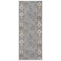TEPPICHLÄUFER Anti-Rutsch Grau rutschfest Gummiunterlage 100/100 cm - Grau, Textil (100/100cm) - Tapiso