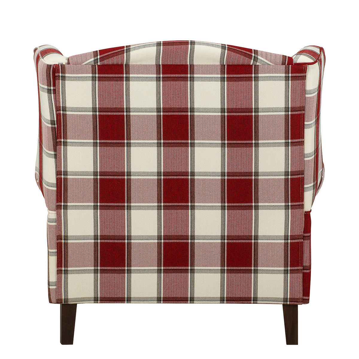 XL OHRENSESSEL - Beige/Rot, Textil (93/93/87cm) - home24