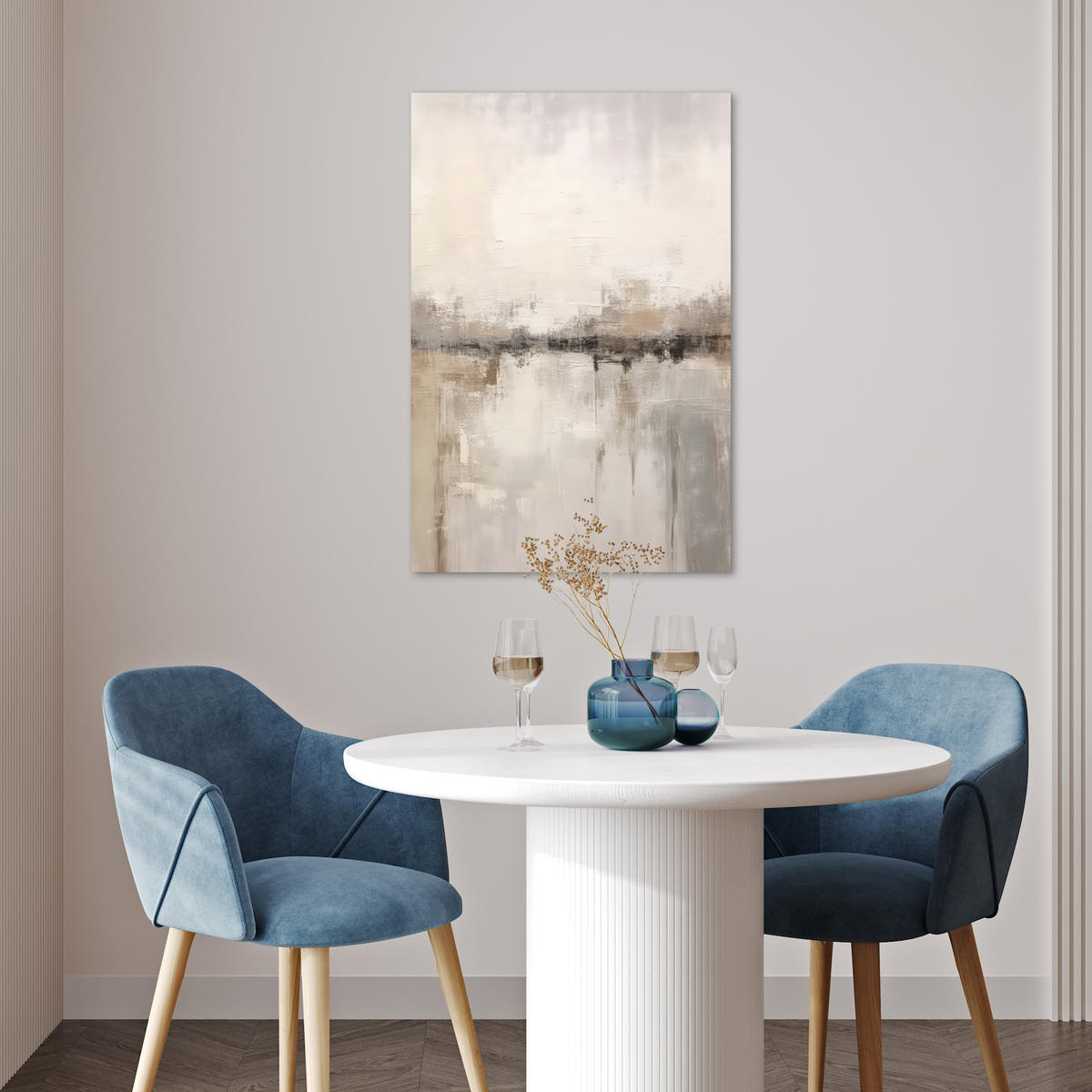 POSTER Moderne Kunst - Abstrakt - Beige 40x60 cm - Beige, Papier (40/60/0.1cm) - MuchoWow