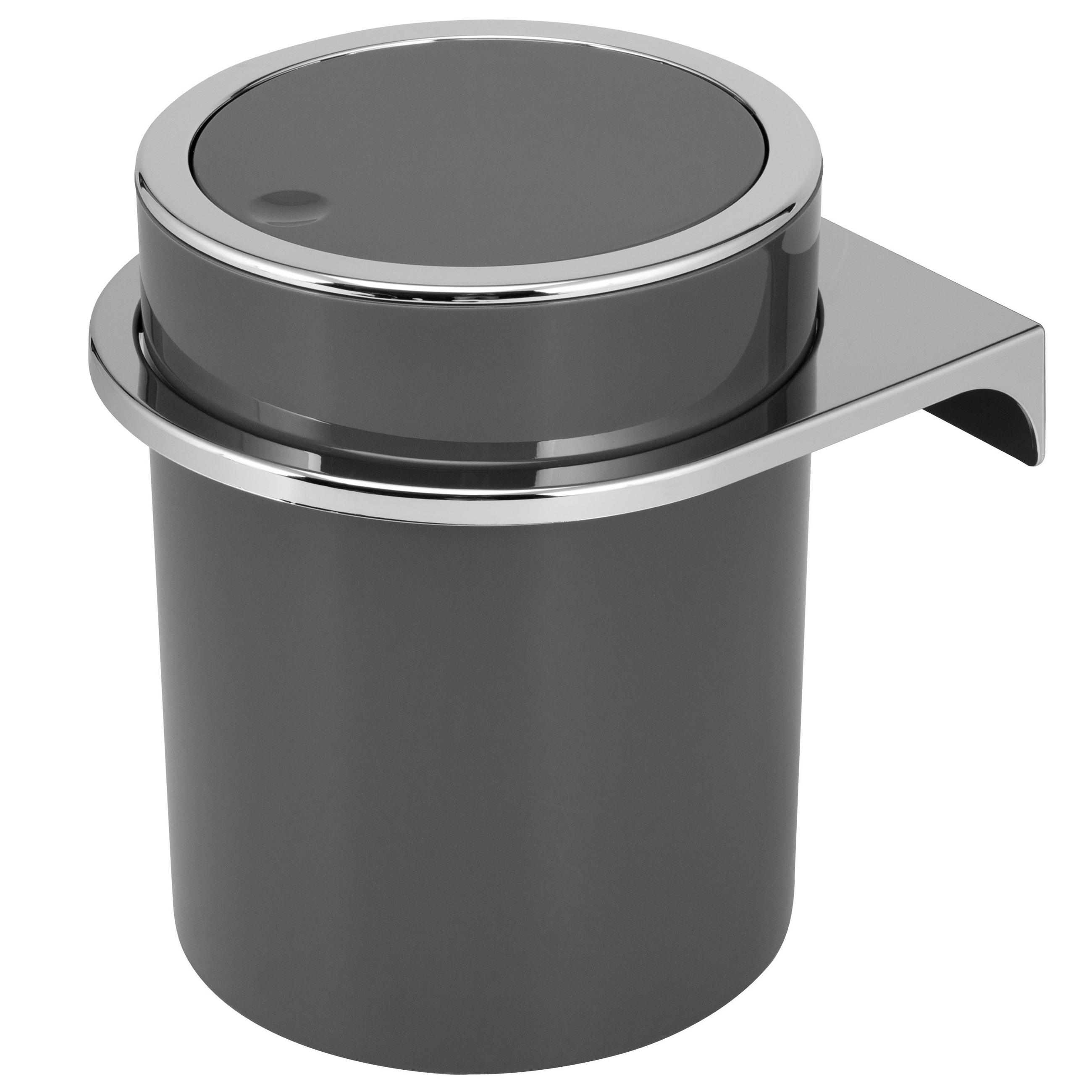 KOSMETIKEIMER SAVONA 5,5 Liter, grau - Grau, Kunststoff (19/24.5/19cm) - bremermann