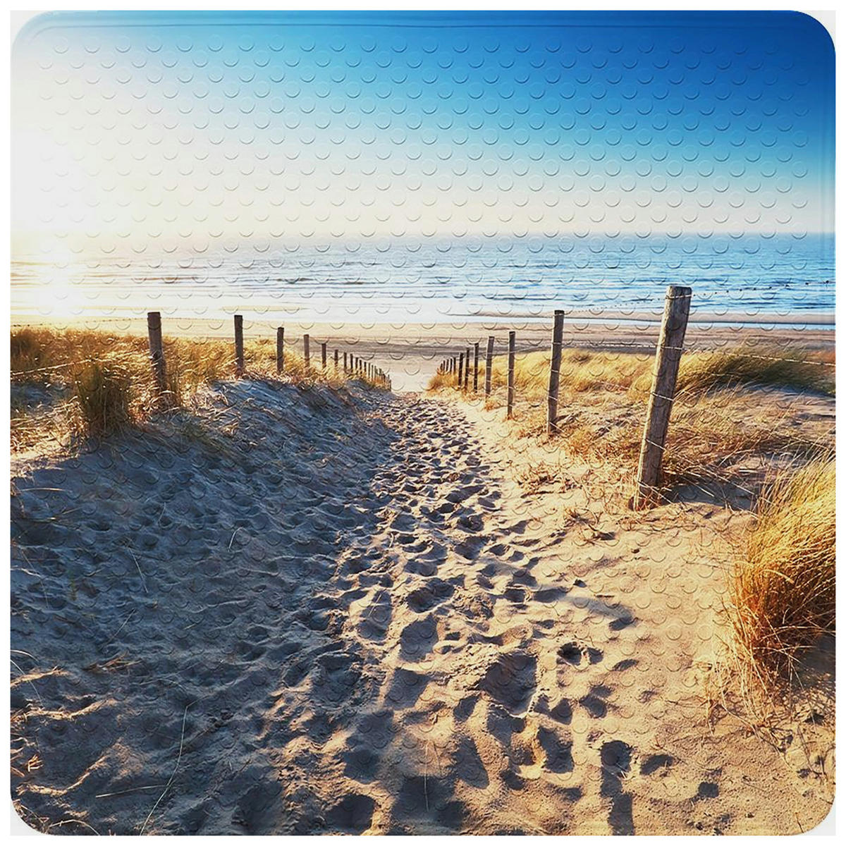 BADEMATTE Düne - Beige, Kunststoff (53/53cm) - Sanilo