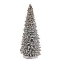 DEKO-TANNE X-Mas glitzernd - Silberfarben, Naturmaterialien (12/28/12cm) - Butlers