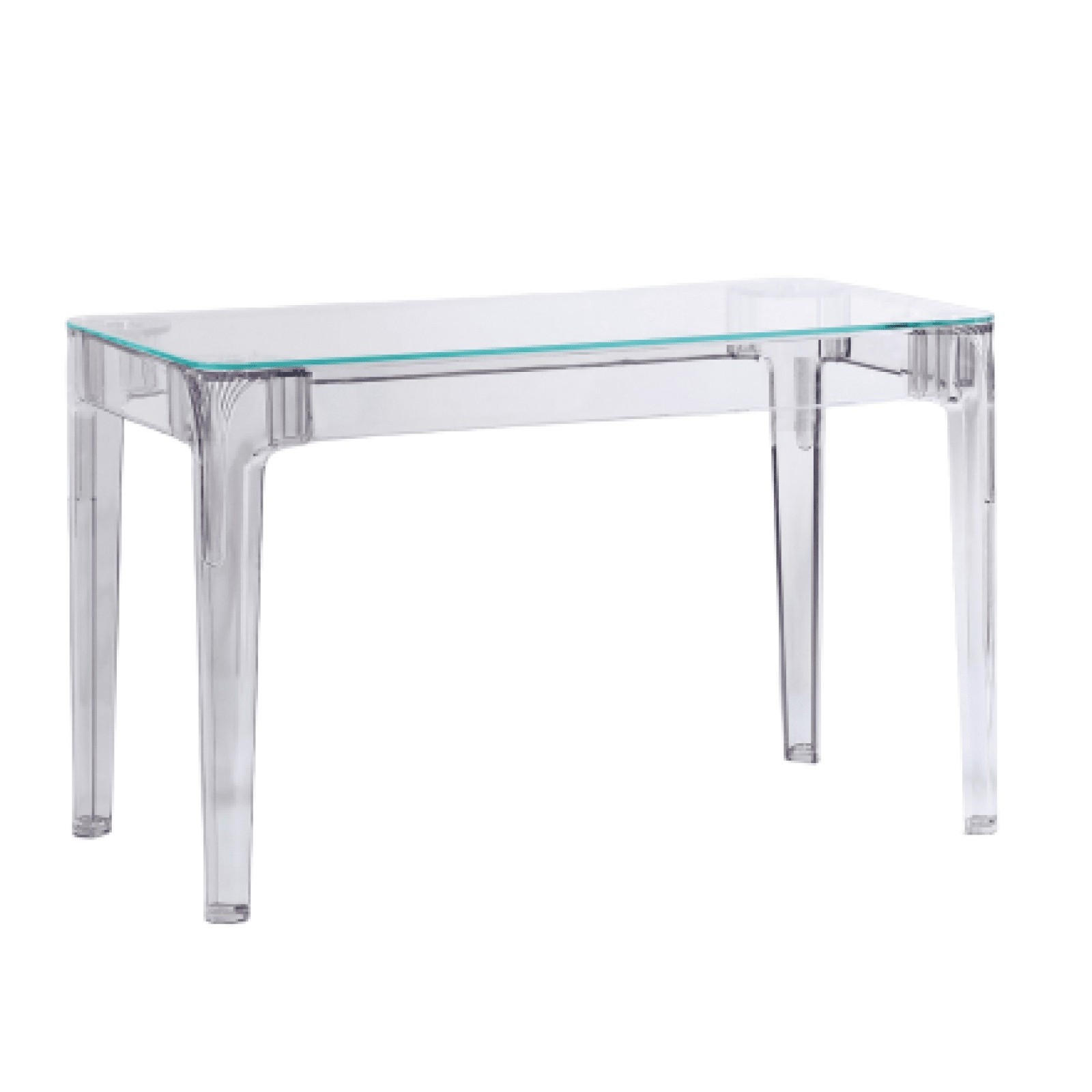 GLASTISCH Rechteckig Transparent 80/120/74 cm - Transparent, Glas (80/120/74cm) - Nest Dream